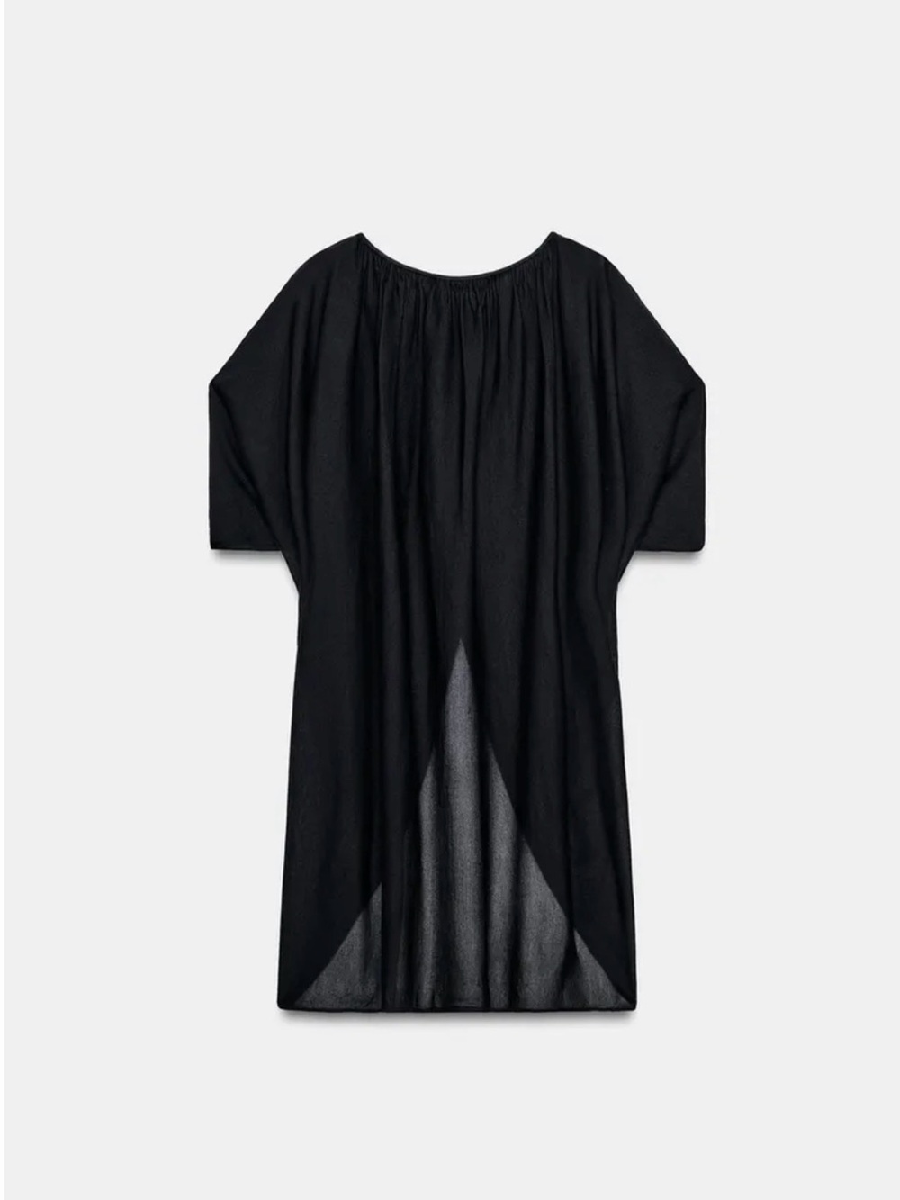 Zara Navy Blue Knit Tunic Top
